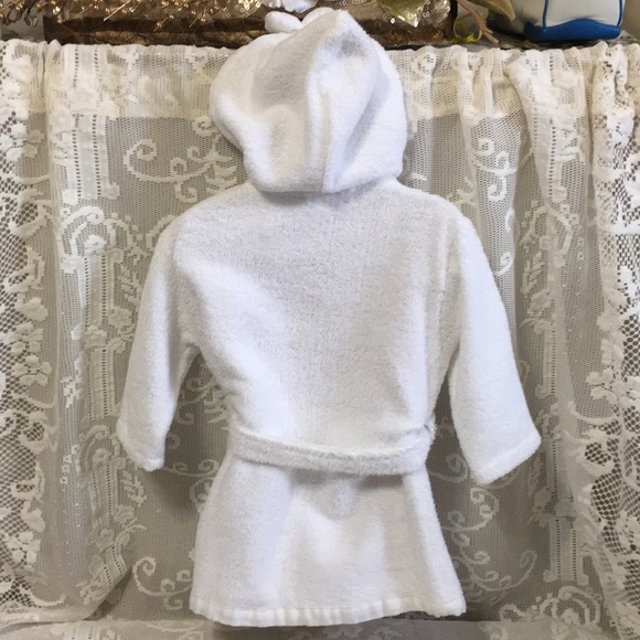 Girls Hooded Towel Robe - Picture 2 of 5